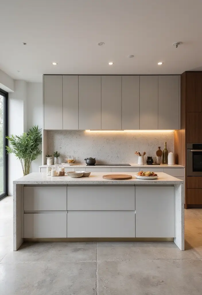 30 Minimalist Kitchen Island Ideas That Feel Sleek 30 30 Minimalist Kitchen Island Ideas That Feel Sleek - 30. Minimalist Island with a Touch of Elegance