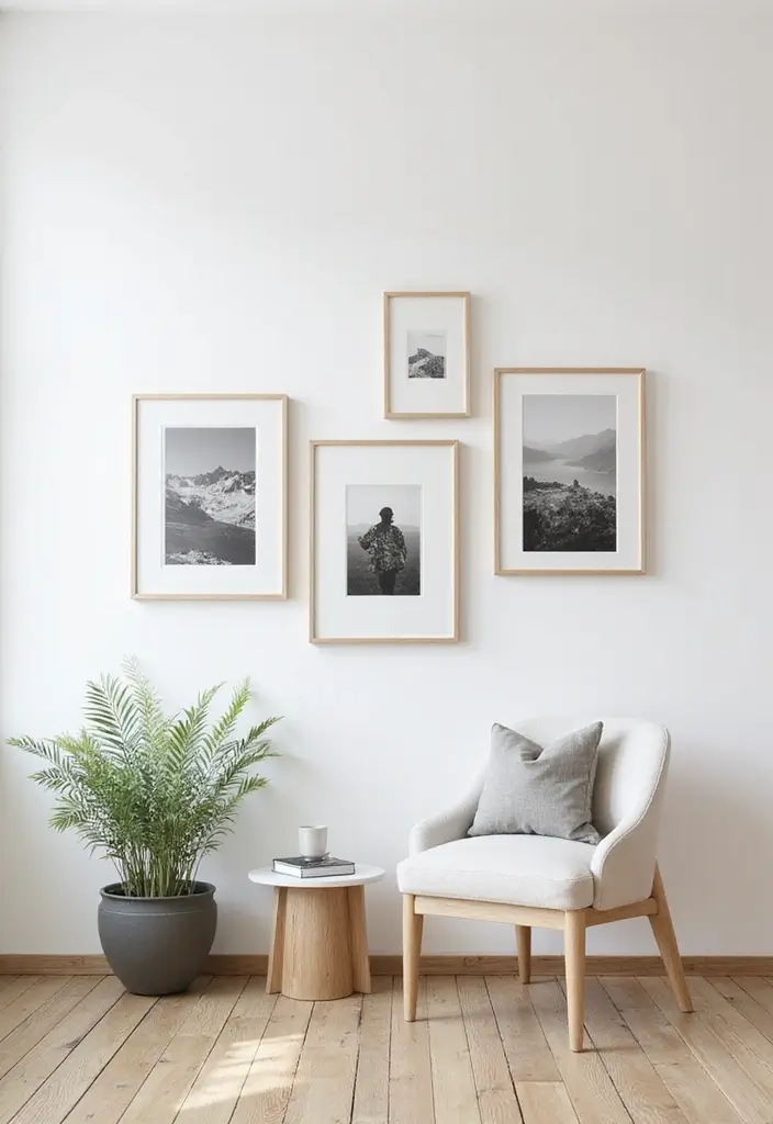 30 Minimalist List Ideas for a Simple Lifestyle 7 30 Minimalist List Ideas for a Simple Lifestyle - 7. Curate a Minimalist Gallery Wall