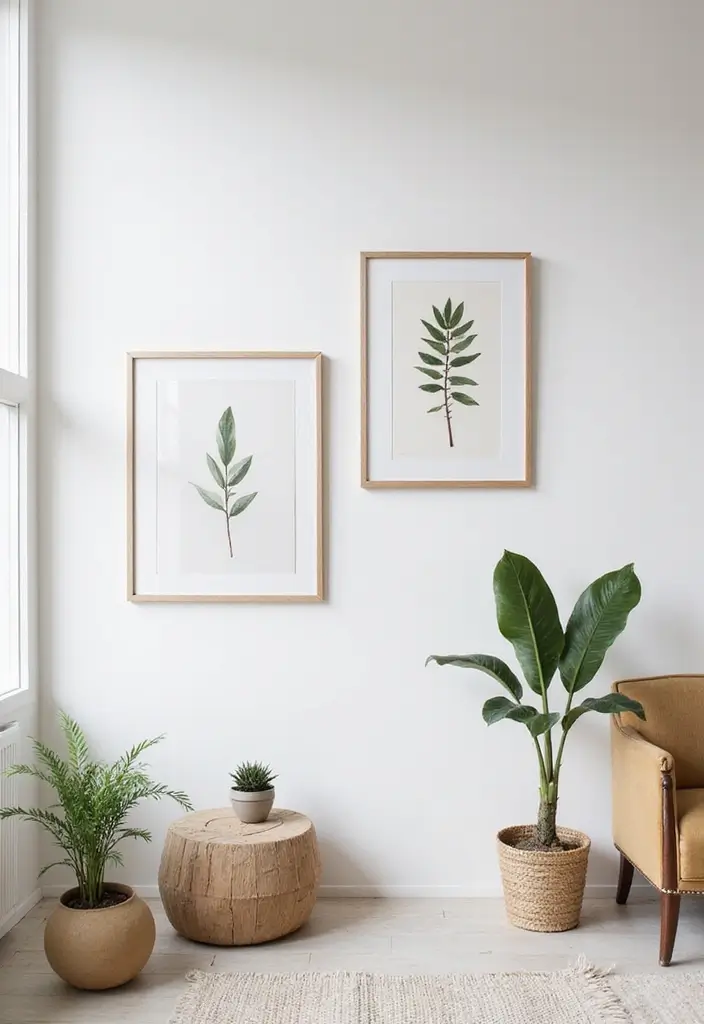 30 Minimalist Wall Decor Ideas That Transform a Room 12 30 Minimalist Wall Decor Ideas That Transform a Room - 12. Botanical Prints