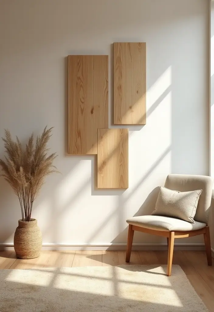 30 Minimalist Wall Decor Ideas That Transform a Room 27 30 Minimalist Wall Decor Ideas That Transform a Room - 27. Simple Wooden Panels