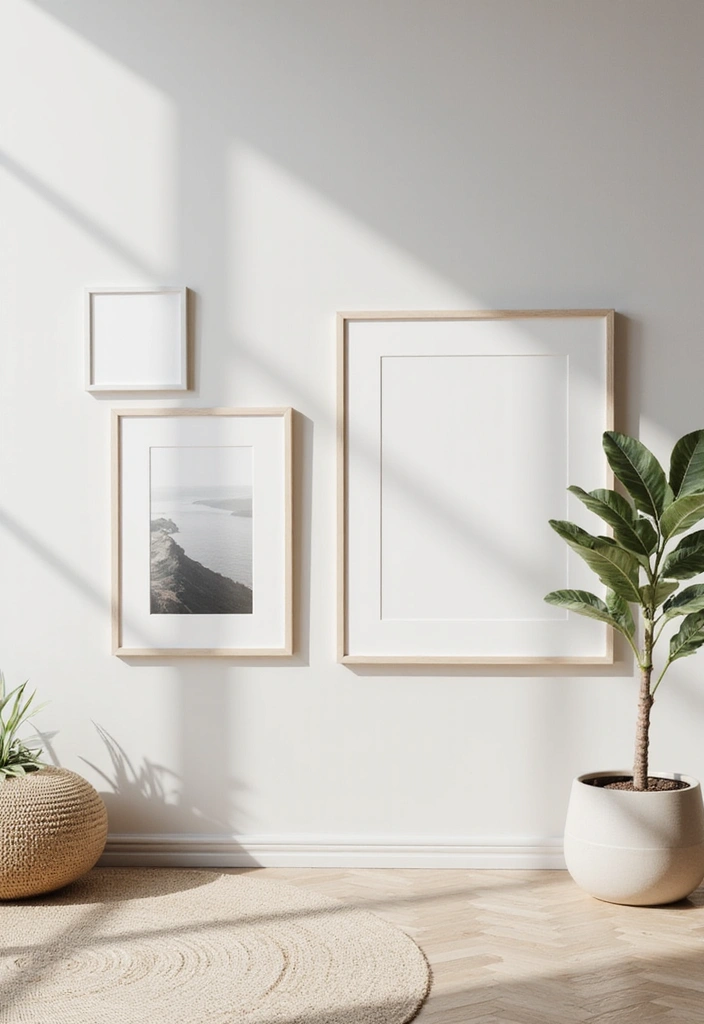 30 Minimalist Wall Decor Ideas That Transform a Room 29 30 Minimalist Wall Decor Ideas That Transform a Room - 29. Simple Art Frames