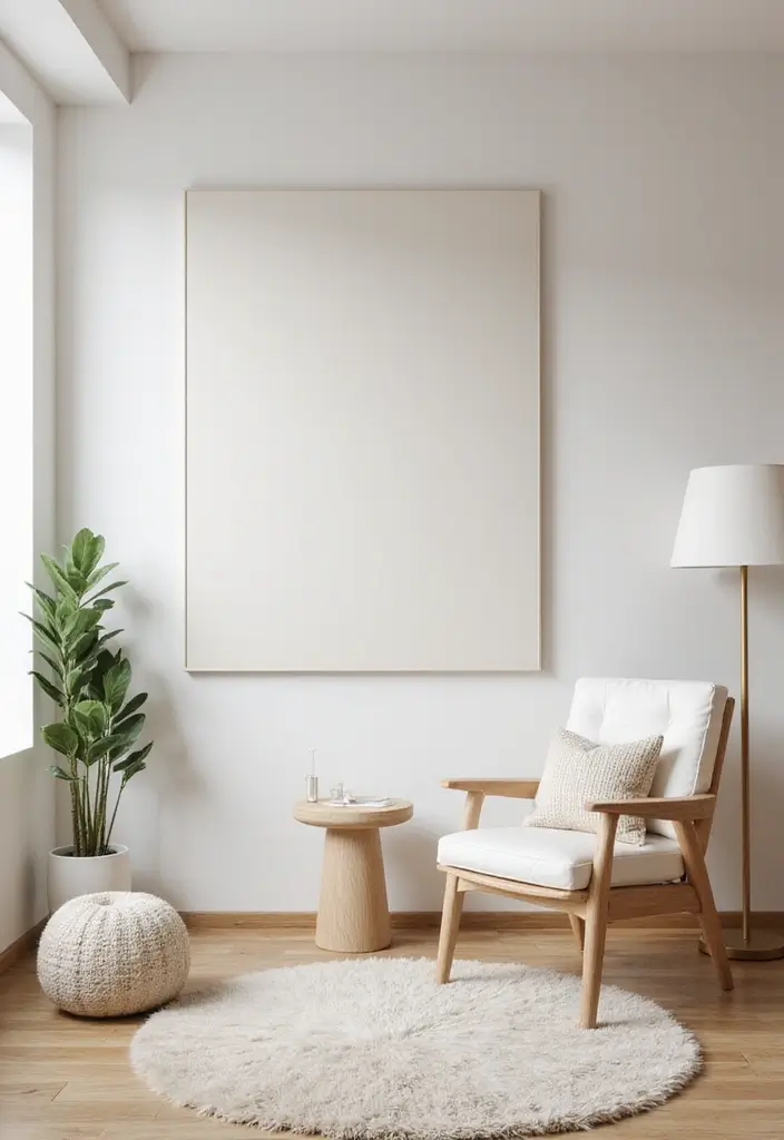 30 Minimalist Wall Decor Ideas That Transform a Room 5 30 Minimalist Wall Decor Ideas That Transform a Room - 5. Oversized Canvas Prints