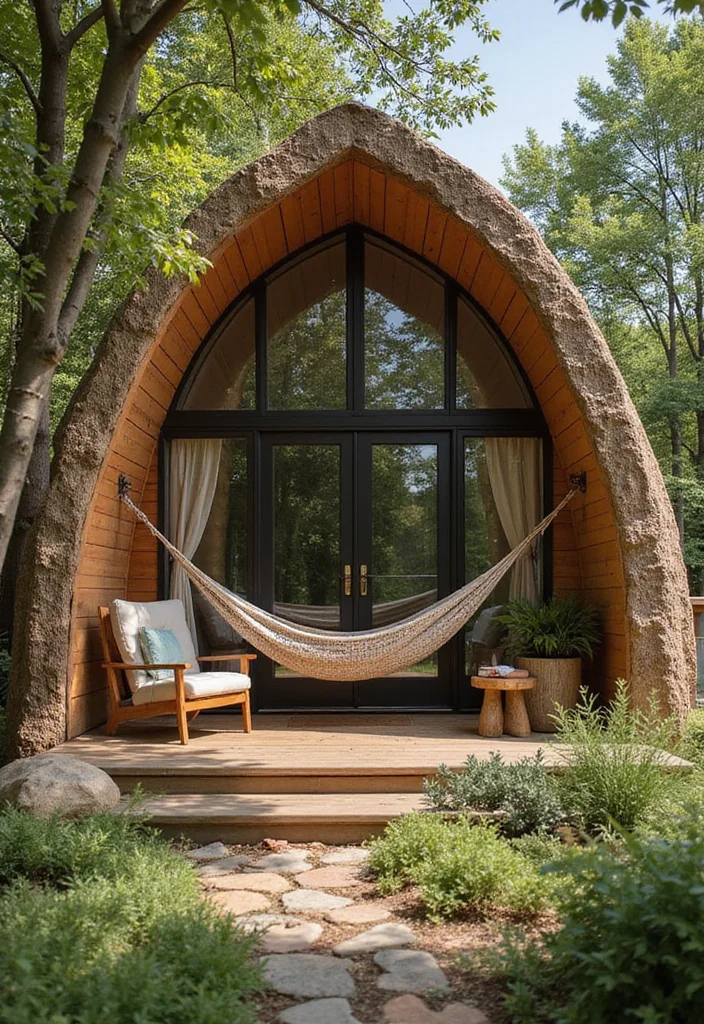 10 Backyard Cabin Ideas for a Cozy Retreat Space - 10. Nature-Inspired Relaxation Cabin