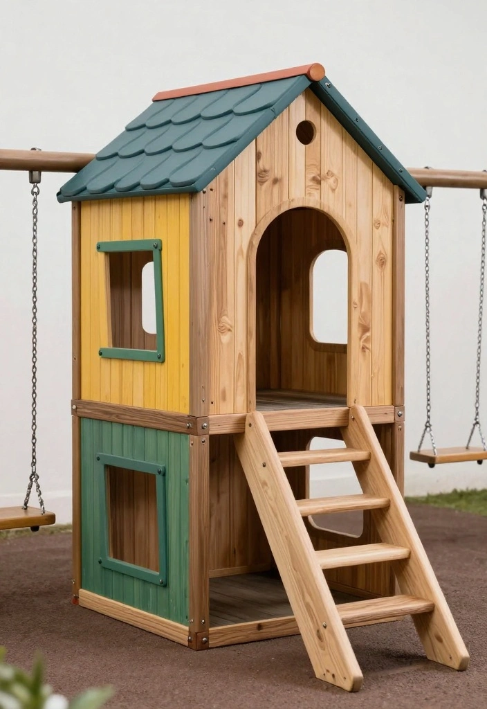 10 Backyard Cabin Ideas for a Cozy Retreat Space - 6. Family-Friendly Play Cabin