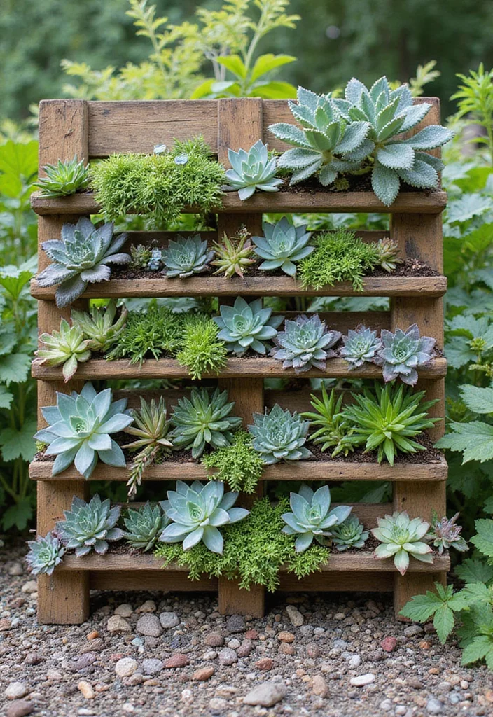 10 Backyard Centerpiece Ideas to Anchor Outdoor Design - 4. Living Succulent Wall Art