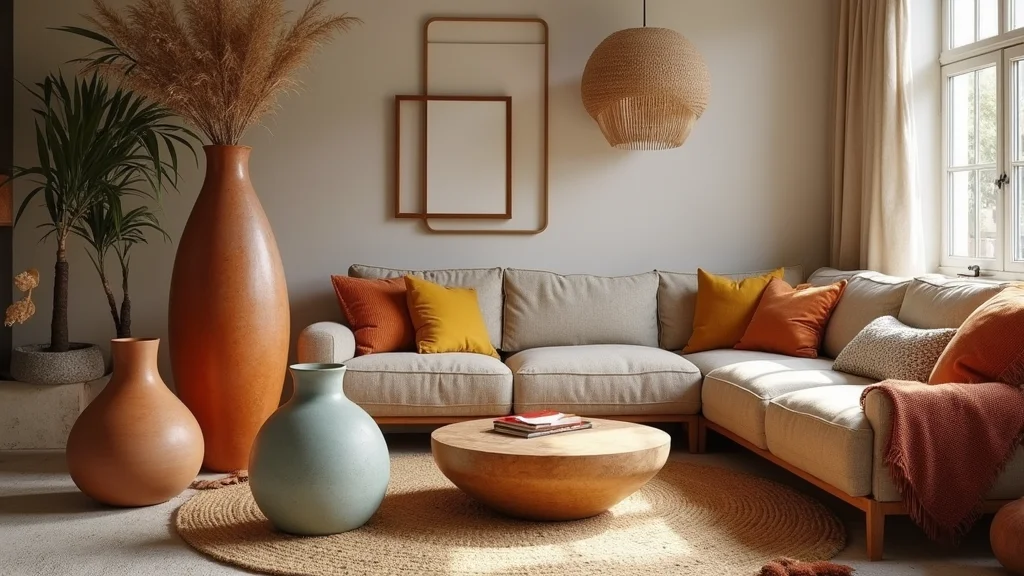 10 Living Room Floor Vase Decor Ideas for Height and Focus