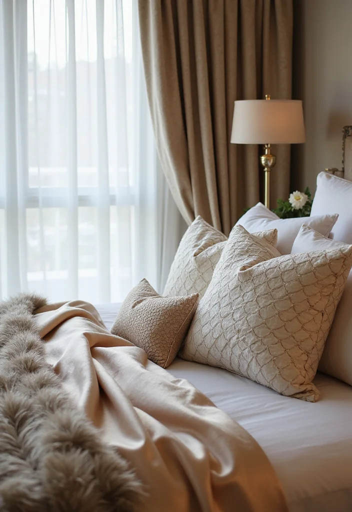 10 Mermaid Bedroom Ideas for Fun Ocean Inspired Magic 23 10 Mermaid Bedroom Ideas for Fun Ocean Inspired Magic - 3. Shimmery Fabrics and Textiles