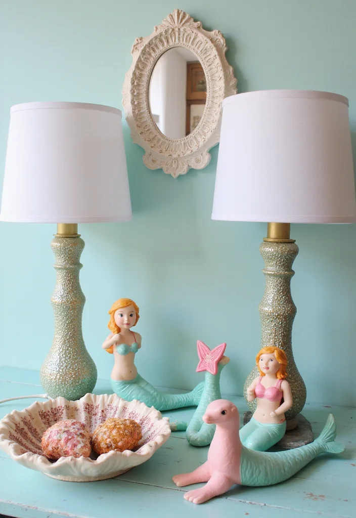 10 Mermaid Bedroom Ideas for Fun Ocean Inspired Magic 34 10 Mermaid Bedroom Ideas for Fun Ocean Inspired Magic - 4. Whimsical Mermaid Accessories