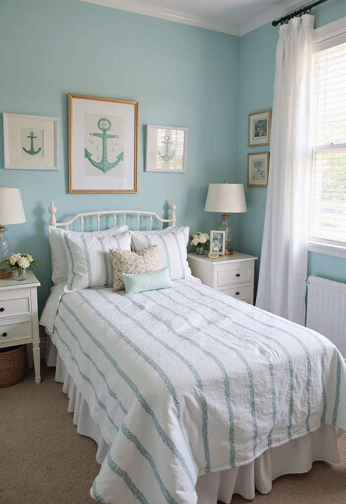 10 Mermaid Bedroom Ideas for Fun Ocean Inspired Magic 56 10 Mermaid Bedroom Ideas for Fun Ocean Inspired Magic - 6. Nautical Touches