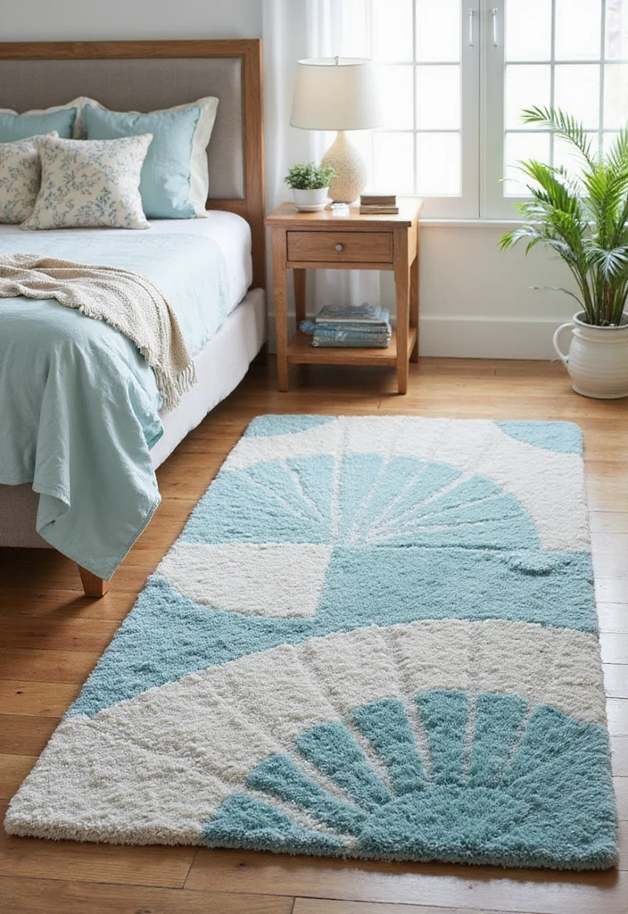 10 Mermaid Bedroom Ideas for Fun Ocean Inspired Magic 67 10 Mermaid Bedroom Ideas for Fun Ocean Inspired Magic - 7. Underwater-themed Rugs