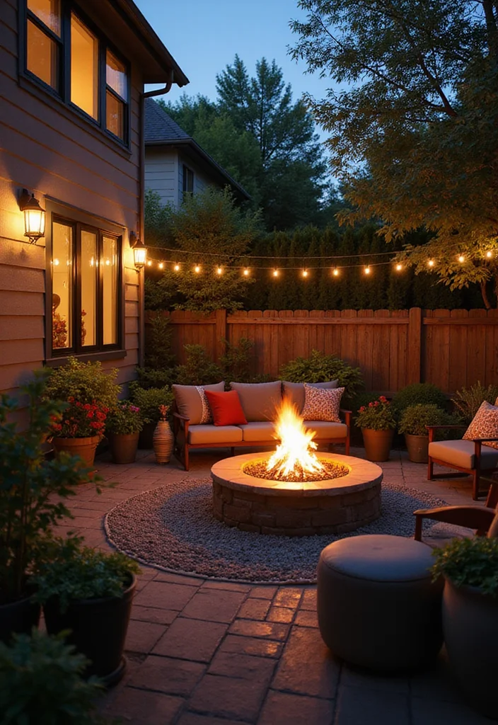 10 Small Condo Backyard Ideas for Practical Urban Living - 8. Small Fire Pits for Cozy Evenings