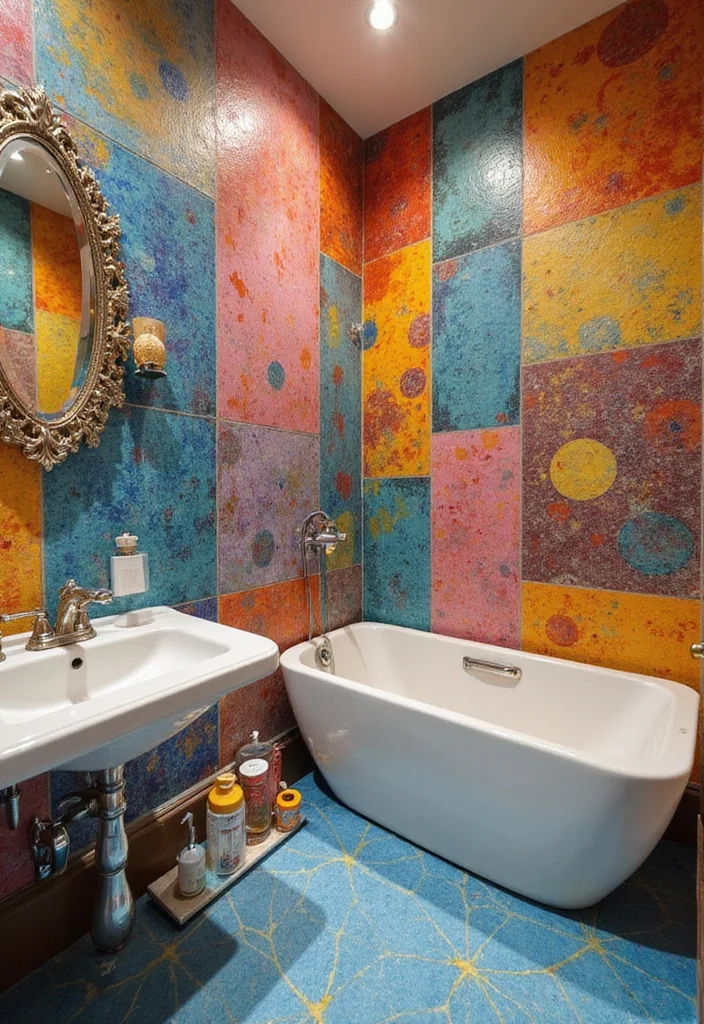 10 Whimsical Bathroom Ideas for Playful Creative Decor - 8. Artistic Wall Murals
