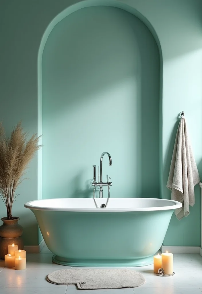 12 Aqua Bathroom Ideas for Bright Refreshing Vibes - 3. Statement Bathtubs