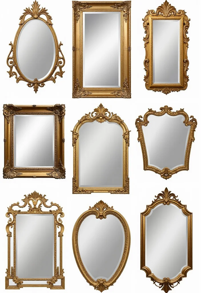 12 Art Deco Bathroom Ideas for Glam Geometric Style 23 12 Art Deco Bathroom Ideas for Glam Geometric Style - 3. Opulent Mirror Designs