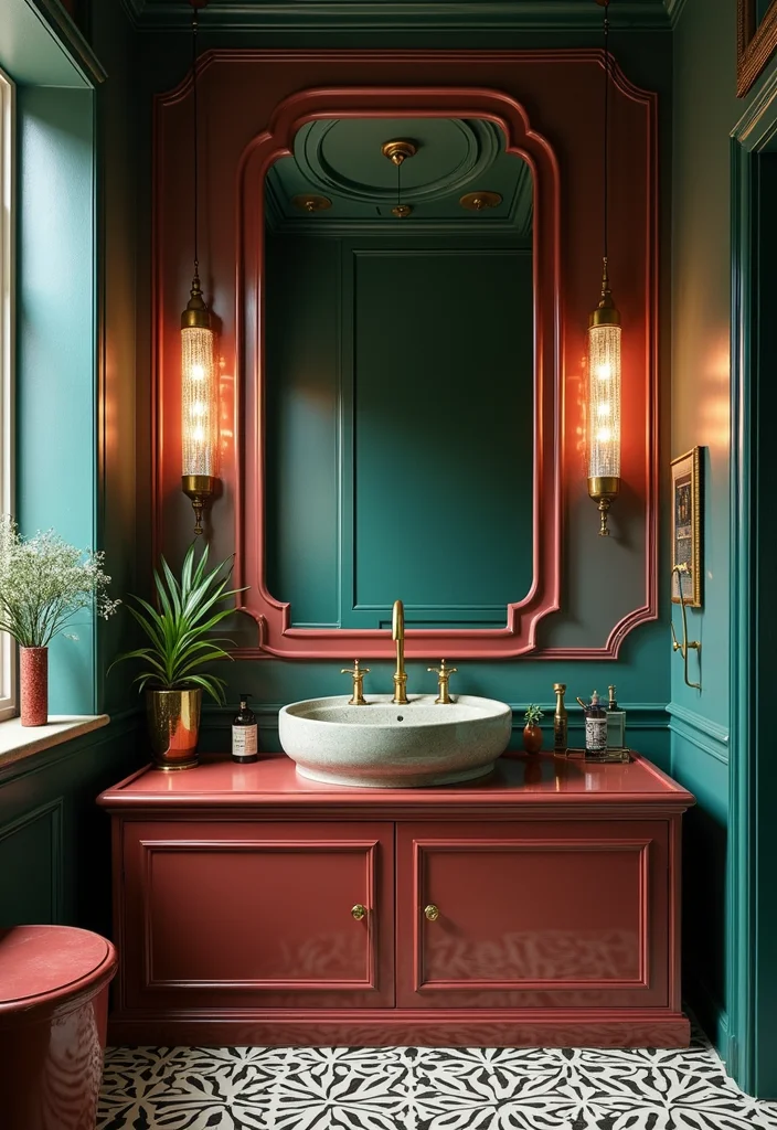 12 Art Deco Bathroom Ideas for Glam Geometric Style 56 12 Art Deco Bathroom Ideas for Glam Geometric Style - 6. Elegant Color Palettes