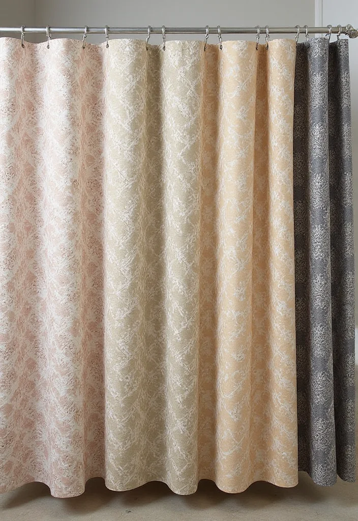 12 Art Deco Bathroom Ideas for Glam Geometric Style 89 12 Art Deco Bathroom Ideas for Glam Geometric Style - 9. Stylish Shower Curtains