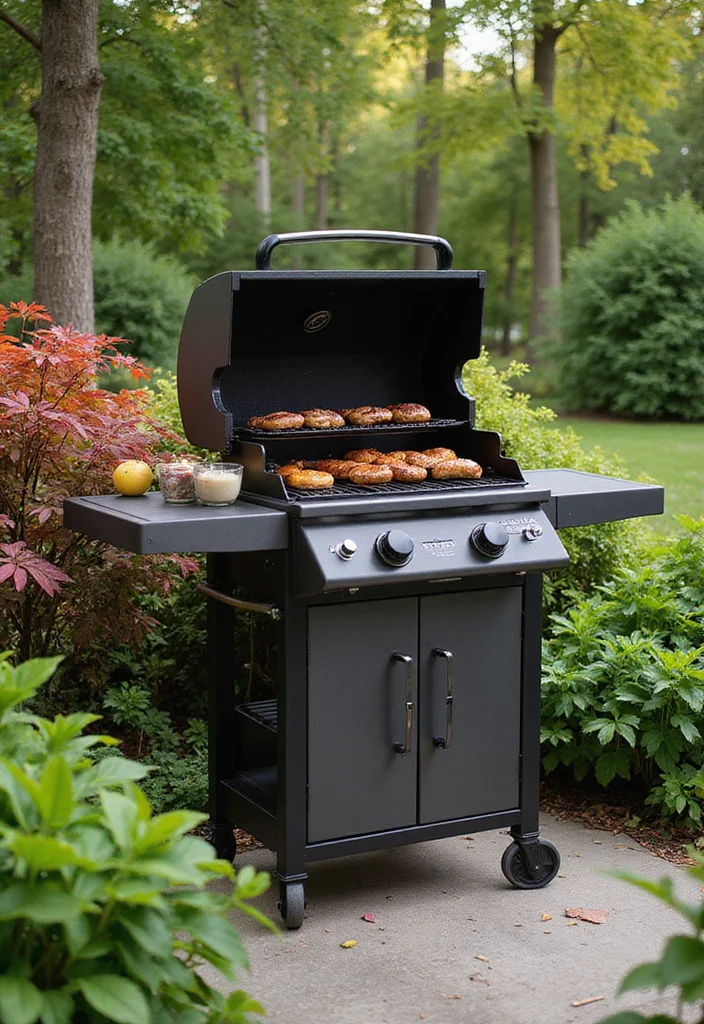 12 Backyard Built In BBQ Ideas for Fun Outdoor Cooking - 10. Garden-Integrated BBQ