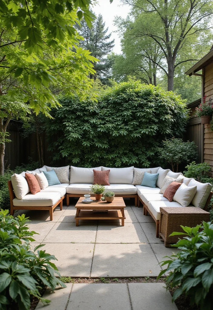 12 Backyard Couch Ideas for Comfortable Lounge Areas - 1. The Sectional Dream
