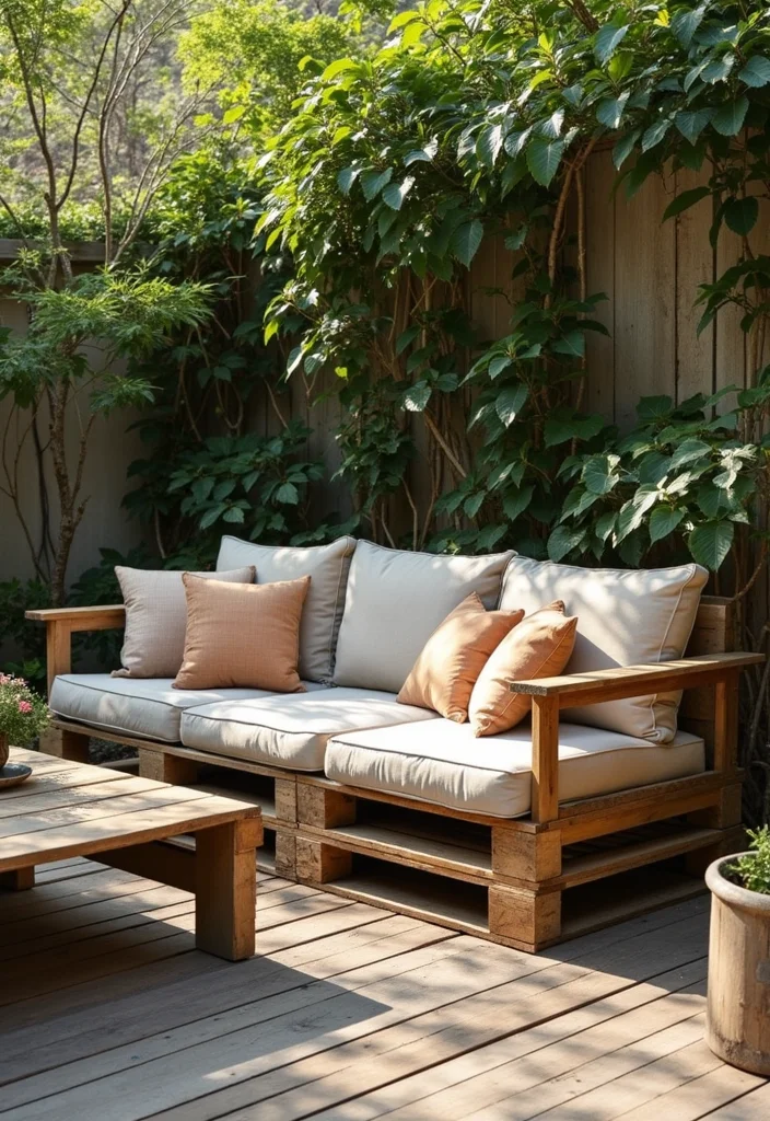 12 Backyard Couch Ideas for Comfortable Lounge Areas - 3. A Rustic Retreat