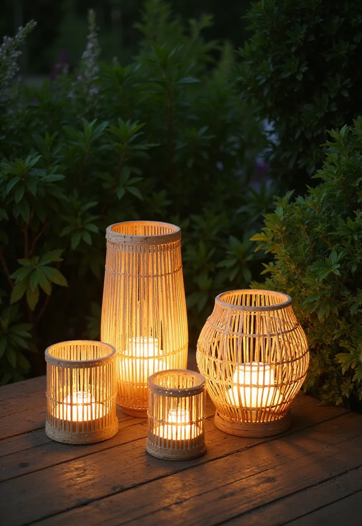 12 Backyard Deck Lighting Ideas for Warm Evening Ambience - 11. Biodegradable Outdoor Lighting Options