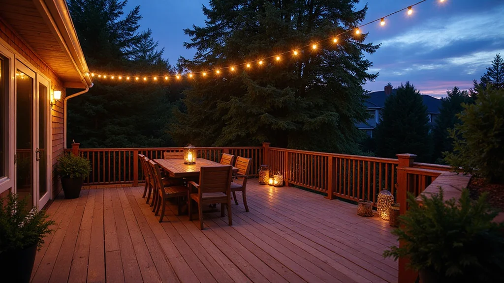 12 Backyard Deck Lighting Ideas for Warm Evening Ambience