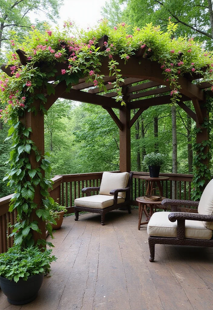12 Backyard Deck Privacy Ideas for Secluded Outdoor Comfort - 8. Decorative Trellis for Vertical Privacy