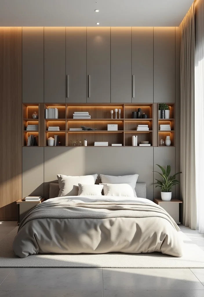 12 Bedroom Cabinet Ideas for Functional Built-In Solutions - 3. Wall-Mounted Cabinets: Elevate Your Decor