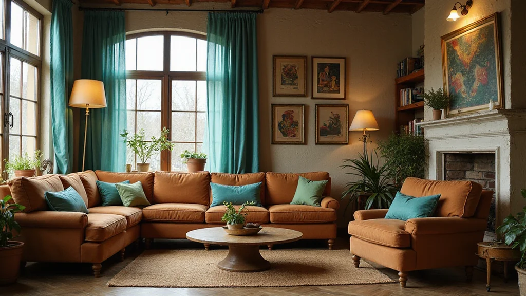 12 Brown and Teal Living Room Ideas for Bold Warm Contrast