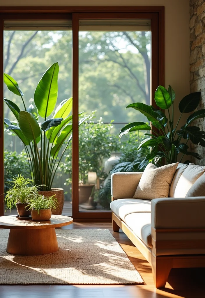 12 Calming Living Room Ideas for Peaceful Simple Comfort - 4. Natural Elements