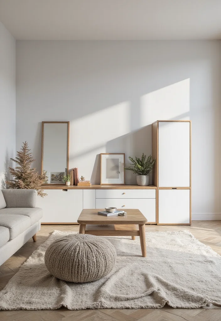 12 Calming Living Room Ideas for Peaceful Simple Comfort - 8. Declutter for Peace