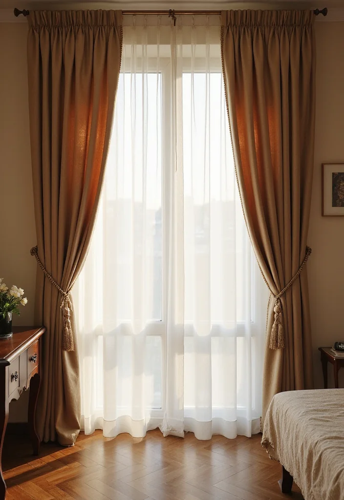 12 Classic Bedroom Ideas for Timeless Comfortable Style - 6. Elegant Curtains