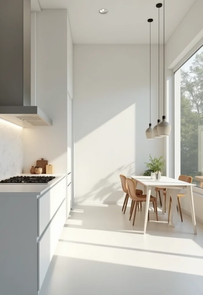 12 Kitchen Pass Through Ideas for Better Flow and Light - 11. Minimalist Pass Through