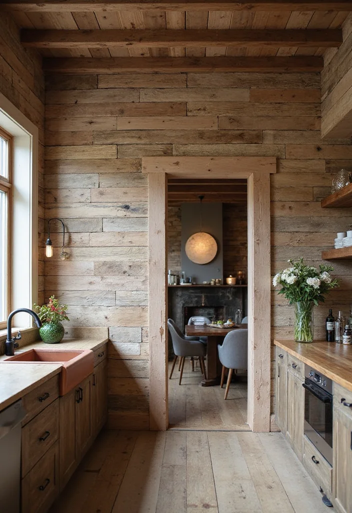 12 Kitchen Pass Through Ideas for Better Flow and Light - 12. Textured Wall Pass Through