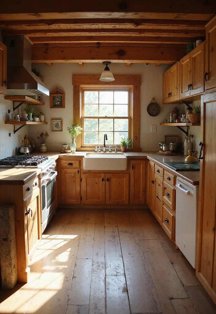 12 Kitchen Pass Through Ideas for Better Flow and Light - 6. Rustic Beadboard Pass Through
