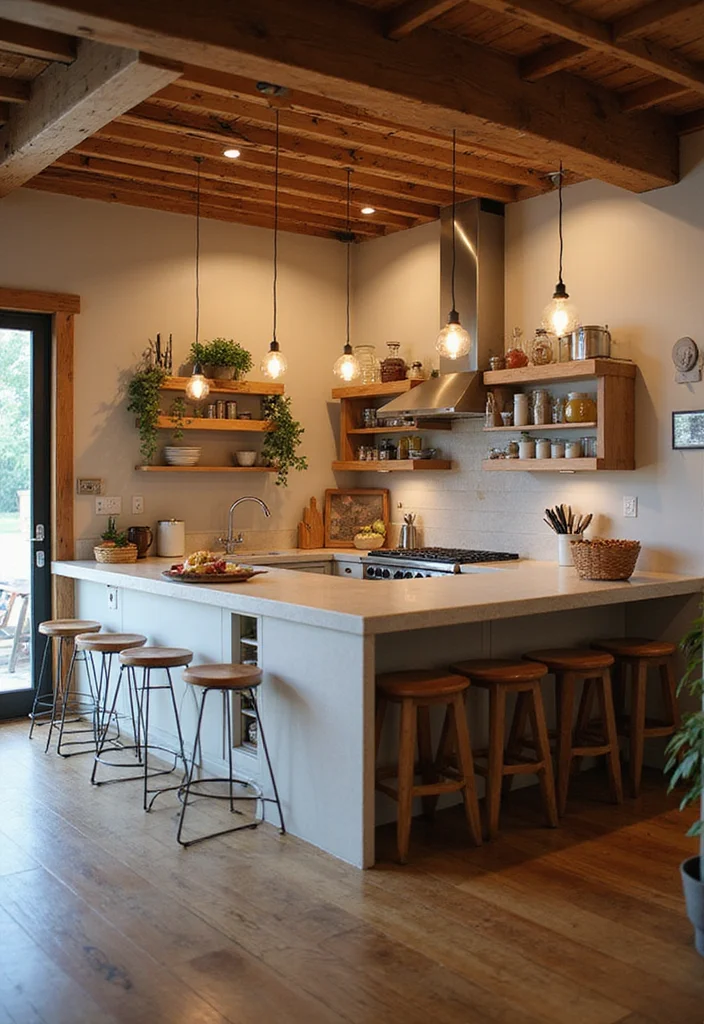 12 Kitchen Pass Through Ideas for Better Flow and Light - 8. High Counter Pass Through