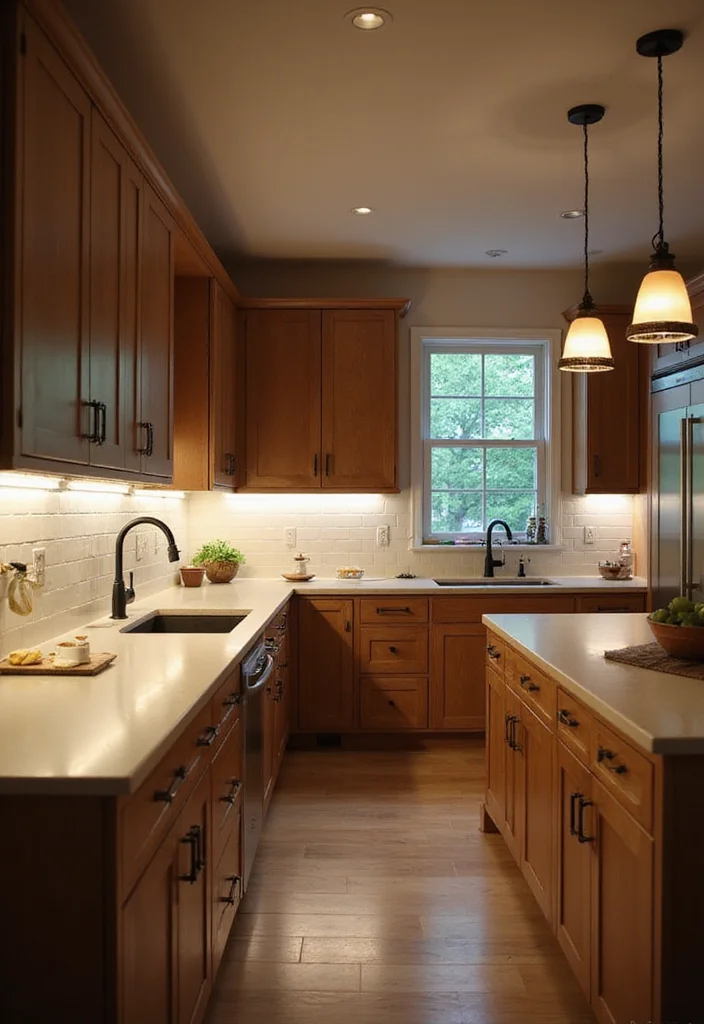 12 Kitchen Scullery Ideas for Hidden Prep and Storage - 9. Smart Lighting Solutions