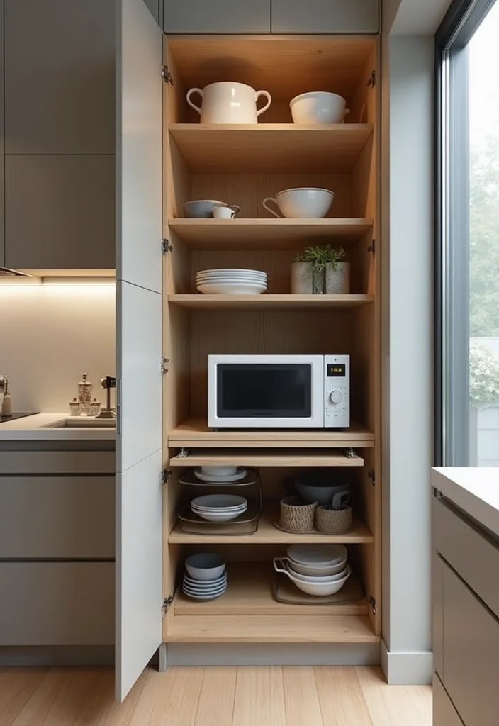 12 Kitchen Sink Cabinet Ideas for Extra Function and Order - 10. Hidden Storage Behind Cabinet Doors