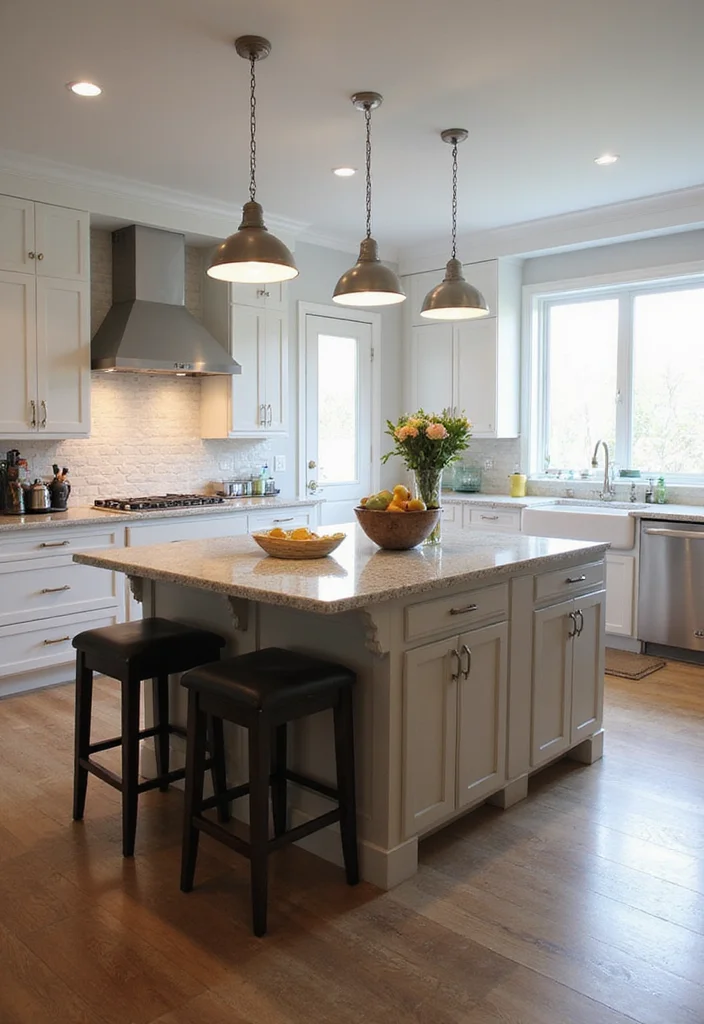 12 Kitchen Sink Cabinet Ideas for Extra Function and Order - 5. Multi-Functional Island with Sink Integration