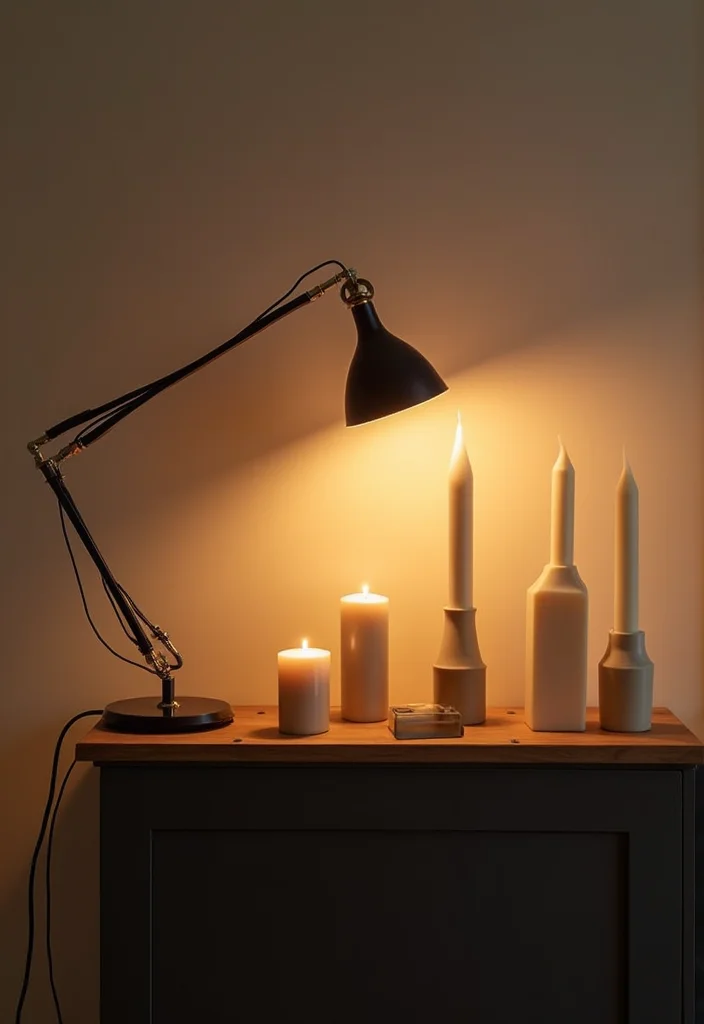 12 Living Room Console Table Decor Ideas for Easy Styling - 3. Elegant Lighting