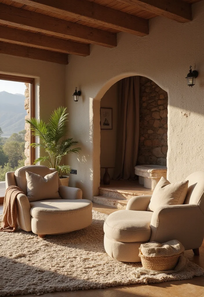 12 Living Room With Recliners Ideas for Comfort and Style - 10. Earthy Tones for a Relaxing Vibe