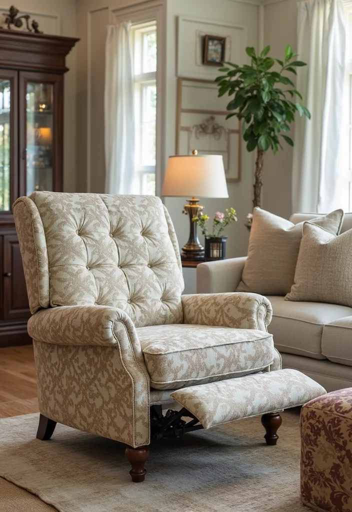 12 Living Room With Recliners Ideas for Comfort and Style - 12. Personalized Recliner Customizations