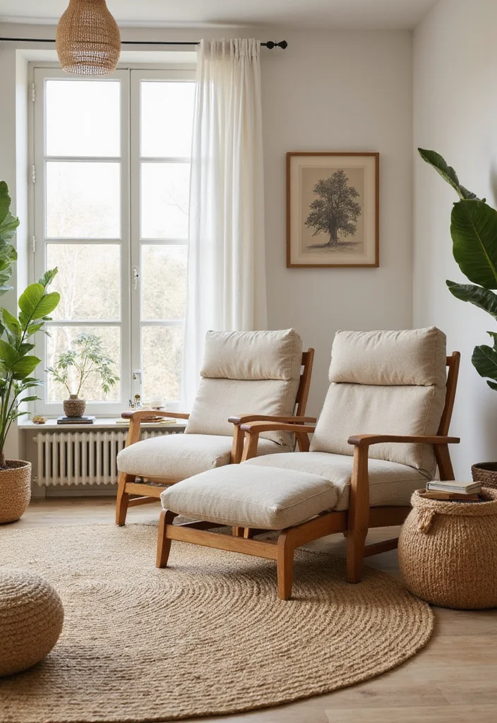 12 Living Room With Recliners Ideas for Comfort and Style - 7. Eco-Friendly Fabric Options