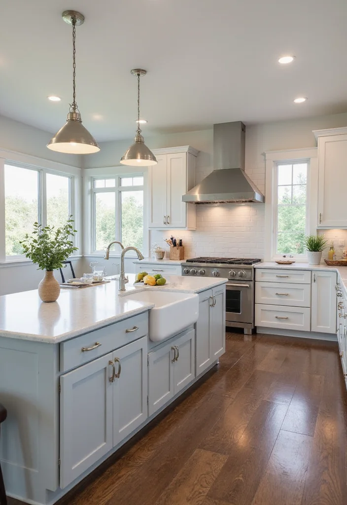 12 Low Ceiling Kitchen Ideas for Taller Airy Visual Space - 10. Smart Kitchen Layouts