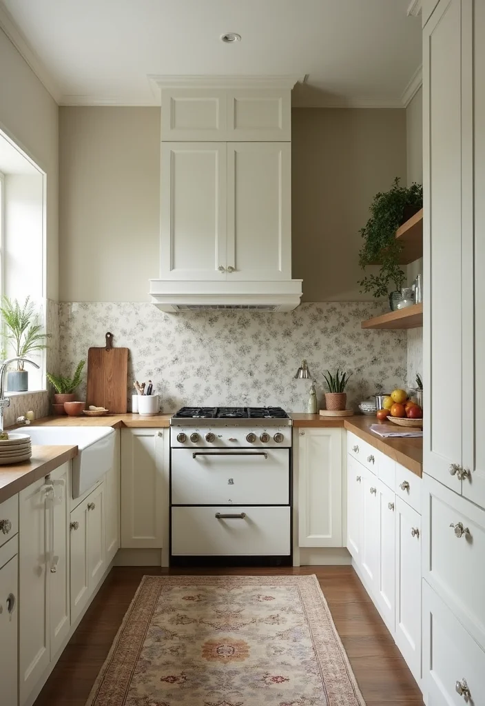 12 Low Ceiling Kitchen Ideas for Taller Airy Visual Space - 12. Accent Wall Treatments