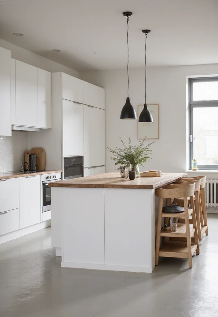 12 Low Ceiling Kitchen Ideas for Taller Airy Visual Space - 6. Minimalist Furniture