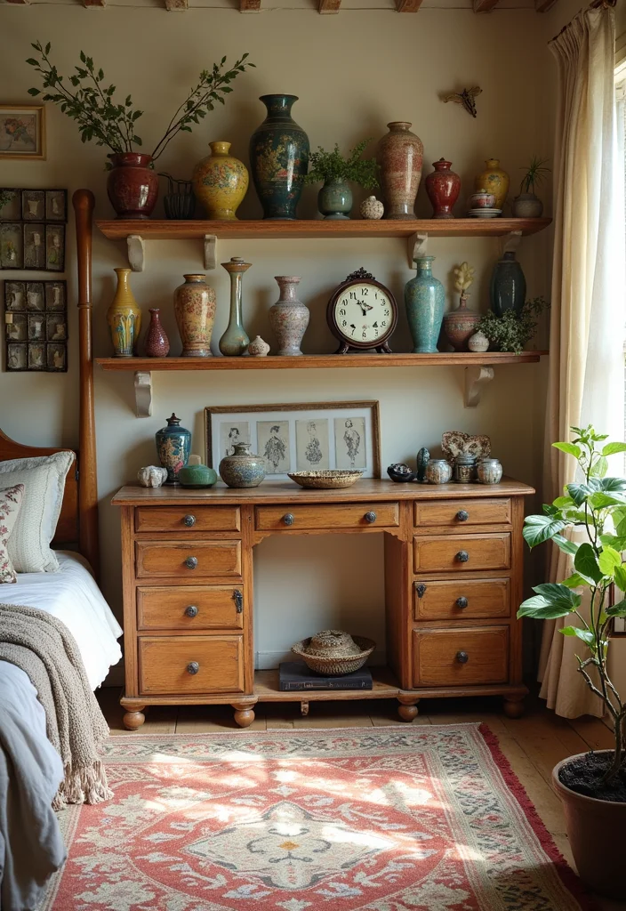 12 Modern Vintage Bedroom Ideas for Trendy Retro Mix 67 12 Modern Vintage Bedroom Ideas for Trendy Retro Mix - 7. Vintage Home Accessories