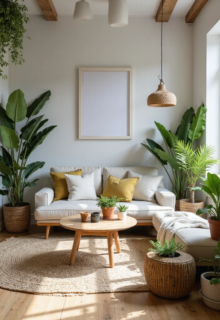 12 Moroccan Living Room Ideas for Pattern and Warm Color - 11. Outdoor-Inspired Decor