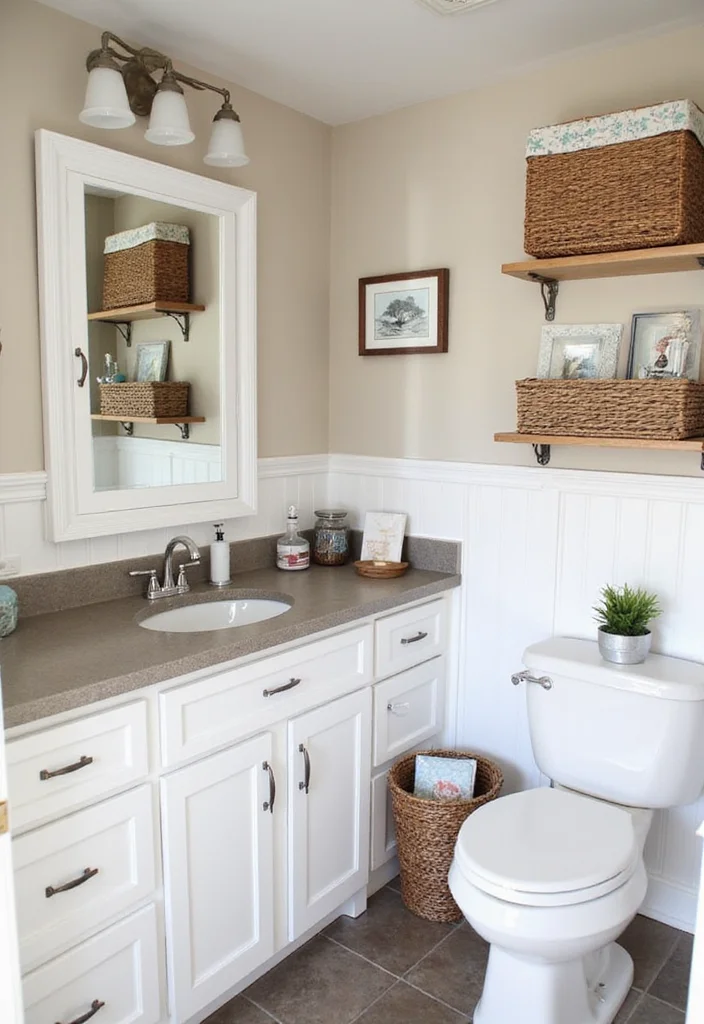 12 RV Bathroom Storage Ideas for Smart Compact Organization - 12. Decorate with Functional Art