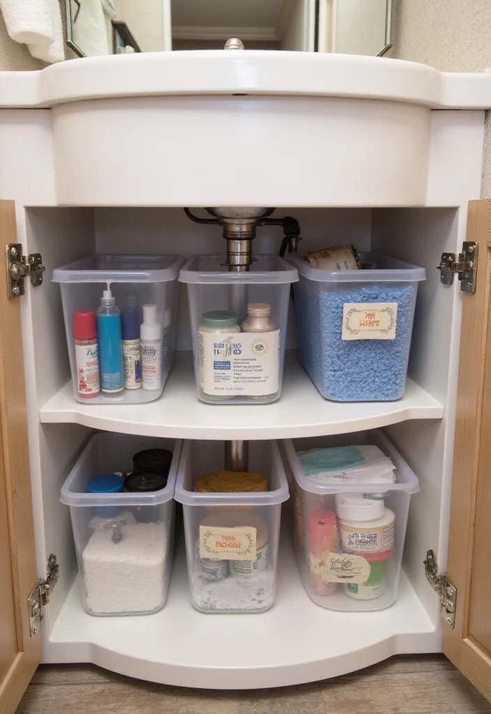 12 RV Bathroom Storage Ideas for Smart Compact Organization - 6. Maximize Under-Sink Space