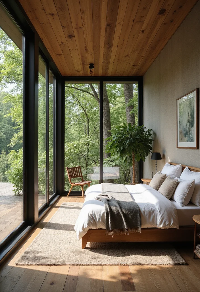 12 Rustic Western Bedroom Ideas for Warm Country Character - 12. Embrace the Outdoors